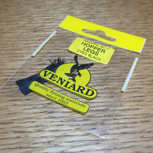 Veniard Hopper Legs – Dyed Black AVAILABLE AT TROUTLORE FLY TYING STORE AUSTRALIA