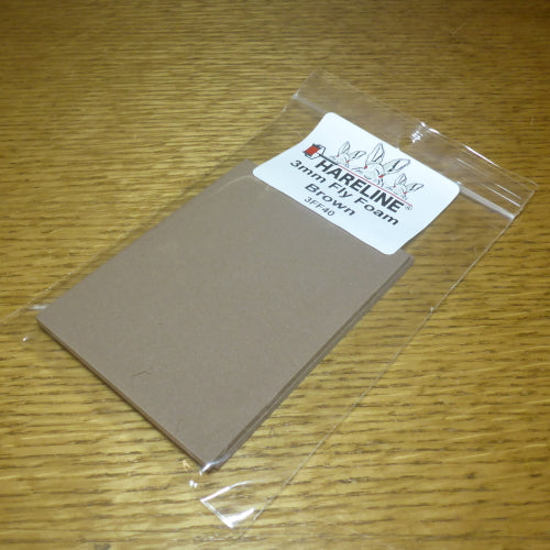 Hareline 3mm Thin Foam Brown AVAILABLE AT TROUTLORE FLY TYING STORE AUSTRALIA