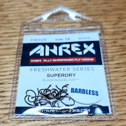 Ahrex FW525 Super Dry Barbless Freshwater Hook