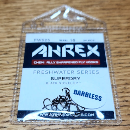 Ahrex FW525 Super Dry Barbless Freshwater Hook