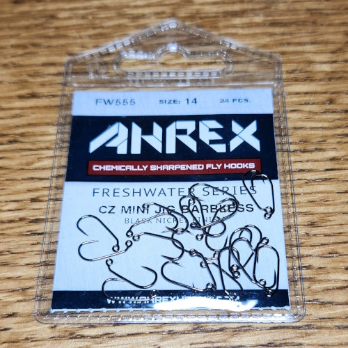 Ahrex FW555 CZ Mini Jig Barbless Hook