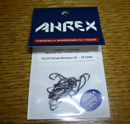 Ahrex NS150 Nordic Salt Curved Shrimp Hooks