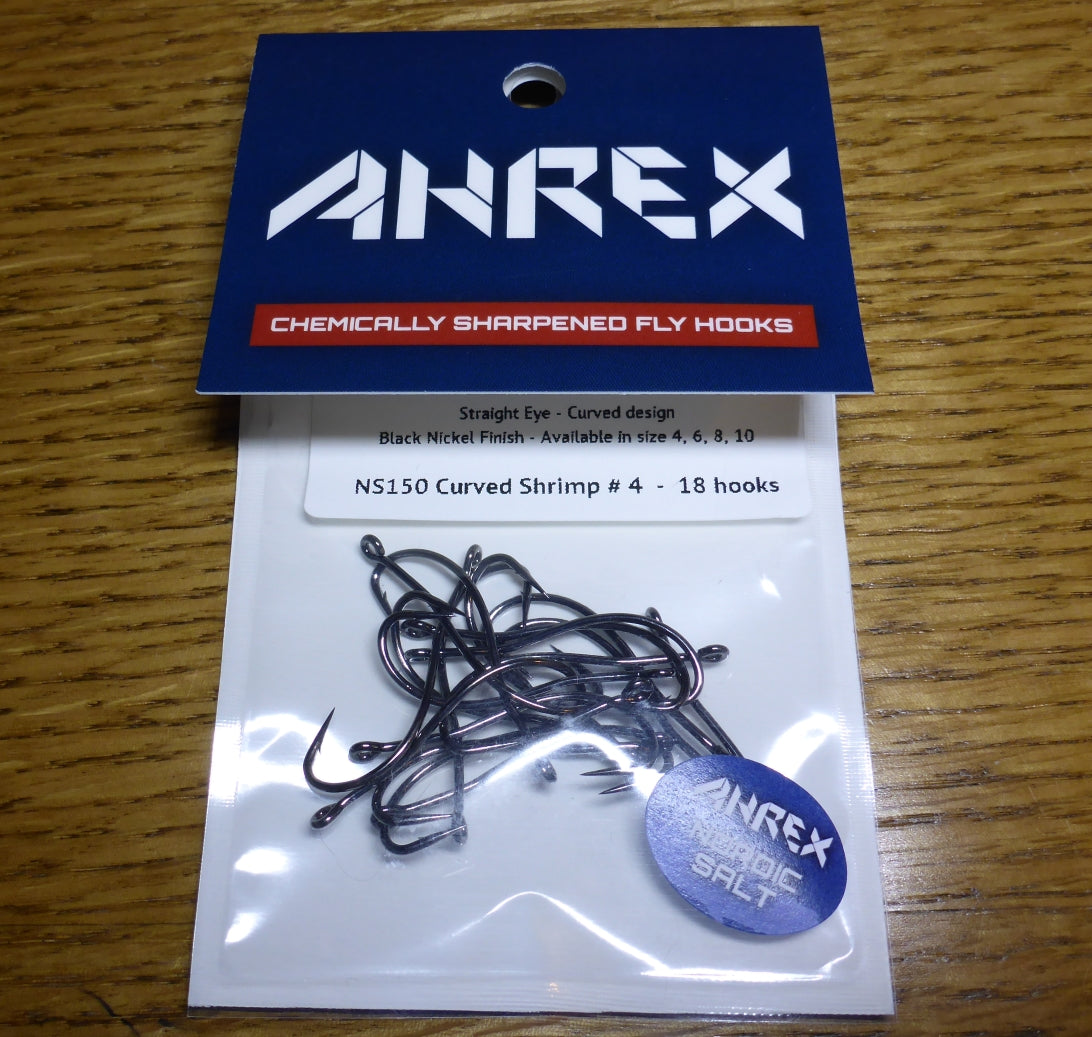 Ahrex NS150 Nordic Salt Curved Shrimp Hooks