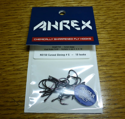 Ahrex NS150 Nordic Salt Curved Shrimp Hooks