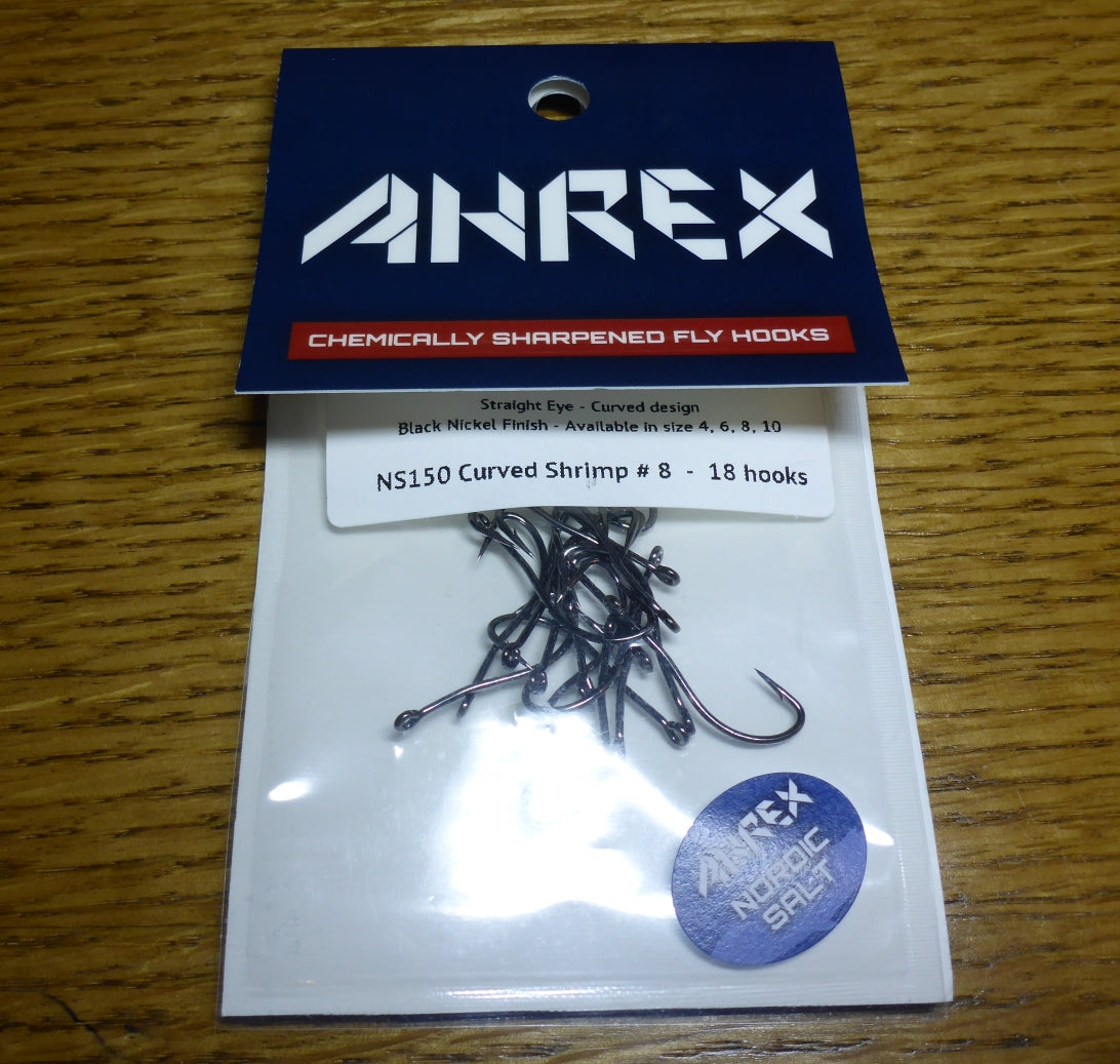 Ahrex NS150 Nordic Salt Curved Shrimp Hooks