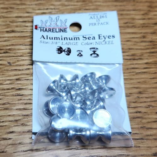 Hareline Aluminum Sea Eyes Nickel