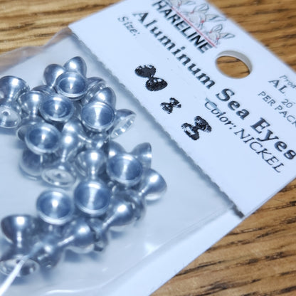 Hareline Aluminum Sea Eyes
Nickel AVAILABLE AT TROUTLORE FLY TYING STORE AUSTRALIA