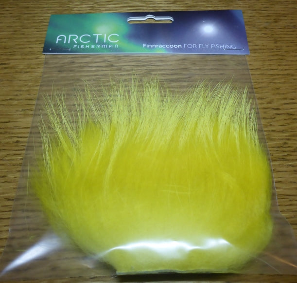 Arctic Fisherman Finn Raccoon Yellow AVAILABLE AT TROUTLORE FLY TYING STORE AUSTRALIA