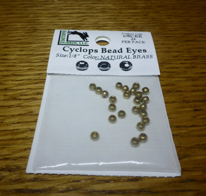 Brass Cyclops Bead Eyes Gold – 24 Pcs