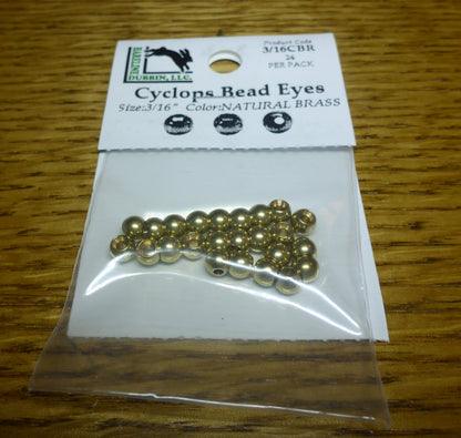 Brass Cyclops Bead Eyes Gold – 24 Pcs