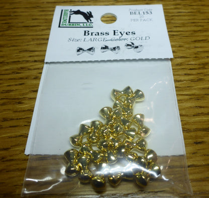 Brass Dumbbell Eyes Gold – 20 Pcs