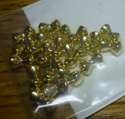 Brass Dumbbell Eyes Gold – 20 Pcs AVAILABLE AT TROUTLORE FLY TYING STORE AUSTRALIA