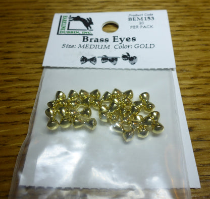 Brass Dumbbell Eyes Gold – 20 Pcs