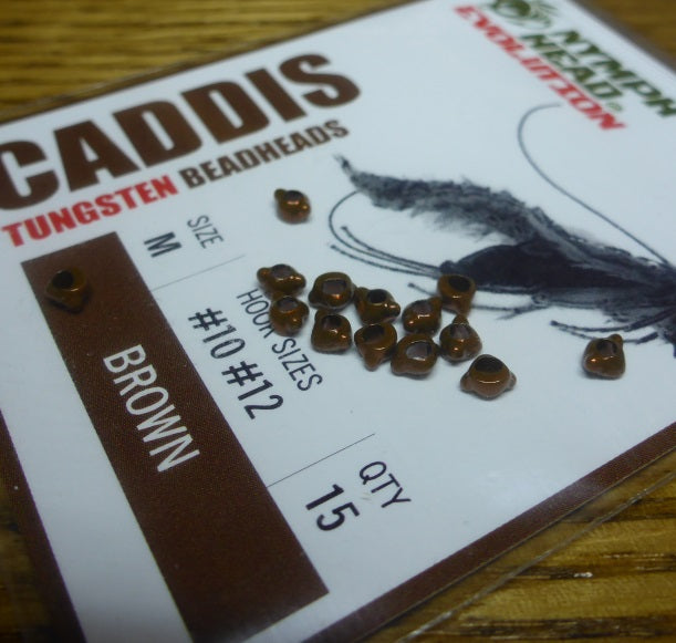 NymphHead Evolution
Caddis Fly Brown AVAILABLE AT TROUTLORE FLY TYING STORE AUSTRALIA