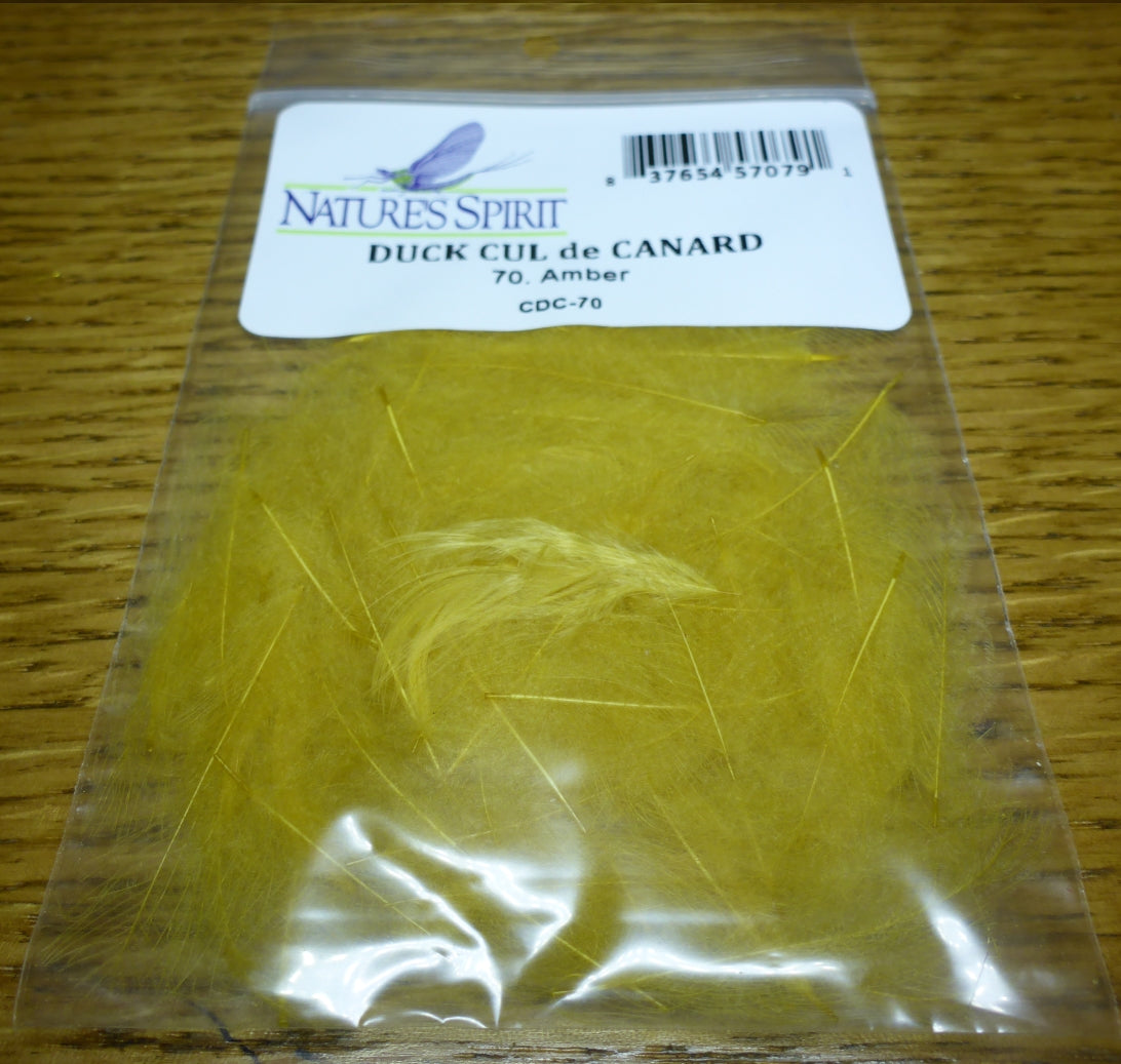 Nature’s Spirit CDC Amber AVAILABLE AT TROUTLORE FLY TYING STORE AUSTRALIA