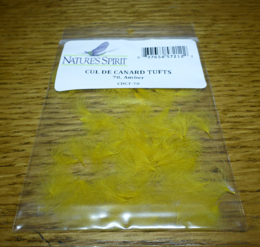 Nature’s Spirit CDC Tufts Amber AVAILABLE AT TROUTLORE FLY TYING STORE AUSTRALIA