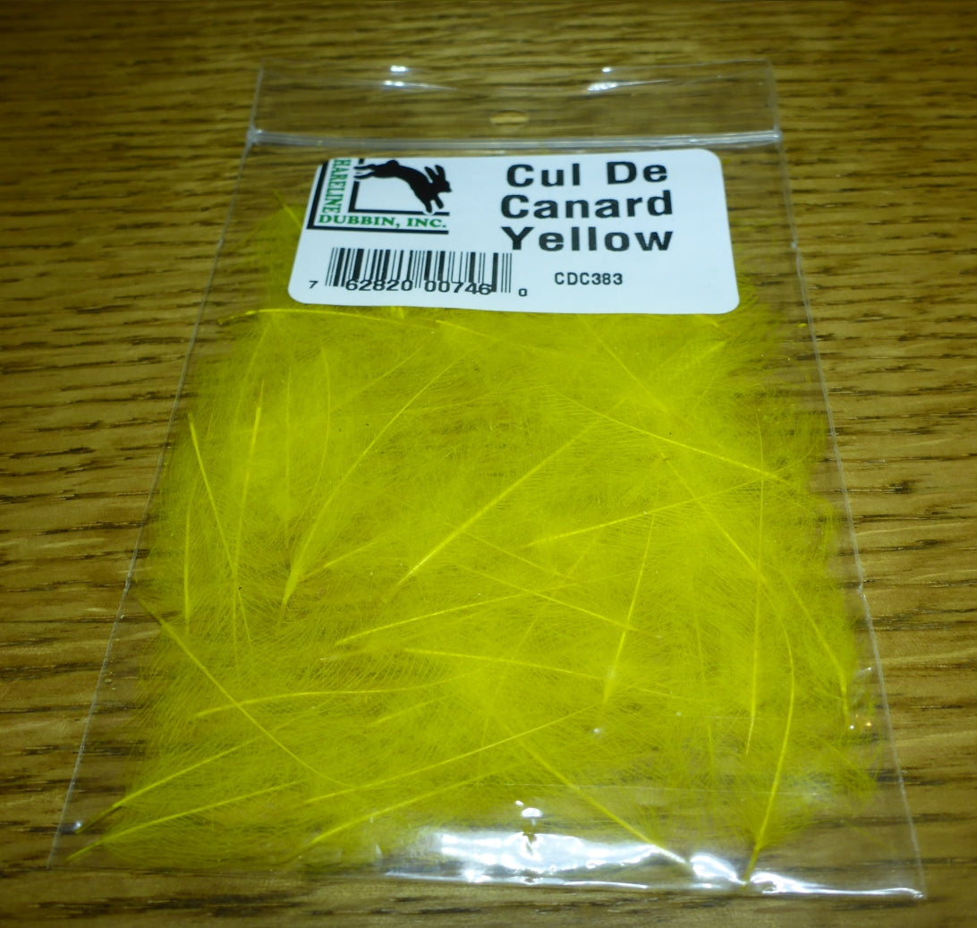 Hareline Cul de Canard Yellow AVAILABLE AT TROUTLORE FLY TYING STORE AUSTRALIA