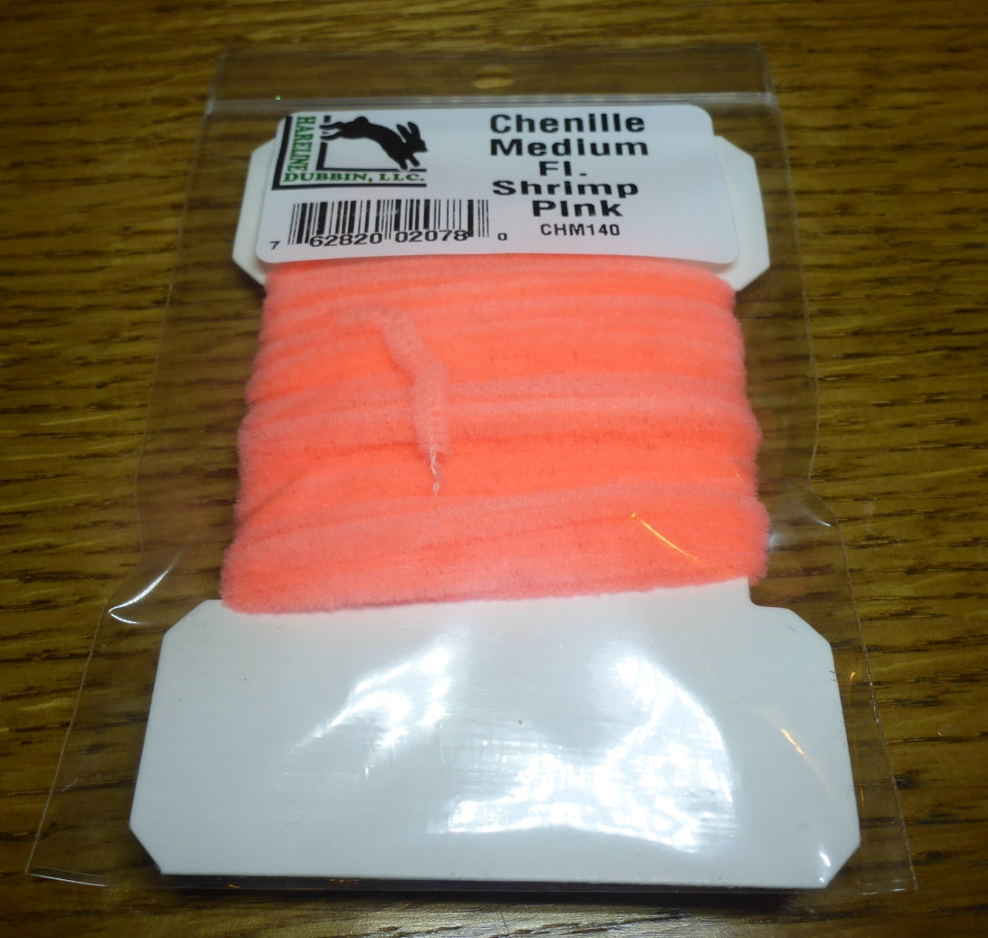 Hareline Medium Chenille - Fl Orange AVAILABLE AT TROUTLORE FLY TYING STORE AUSTRALIA