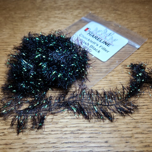 Hareline Chocklett’s Filler Flash Black AVAILABLE AT TROUTLORE FLY TYING STORE AUSTRALIA