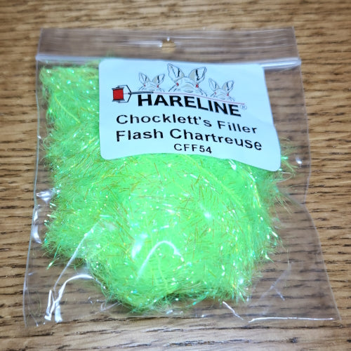 Hareline Chocklett’s Filler Flash Chartreuse