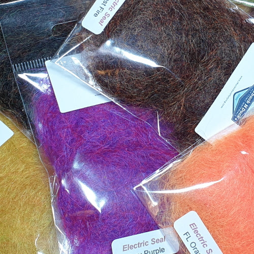 Chuck’N’Duck Electric Seal Dubbing AVAILABLE AT TROUTLORE FLY TYING STORE AUSTRALIA