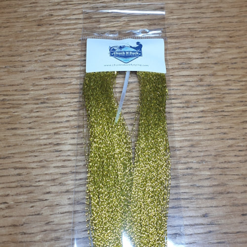 Chuck’N’Duck Crystal Flash - Gold AVAILABLE AT TROUTLORE FLY TYING STORE AUSTRALIA