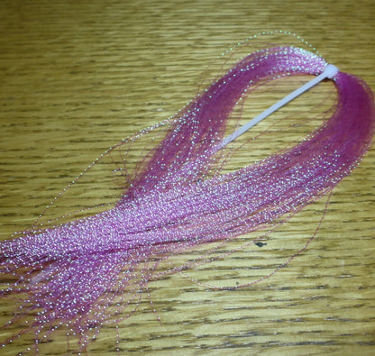 Crystal Flash - Shrimp PInk AVAILABLE AT TROUTLORE FLY TYING STORE AUSTRALIA