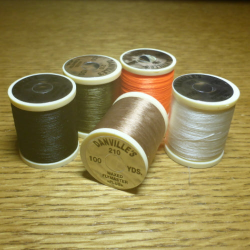 DANVILLE'S FLYMASTER PLUS 210 DENIER WAXED THREAD AVAILABLE AT TROUTLORE FLY TYING STORE AUSTRALIA