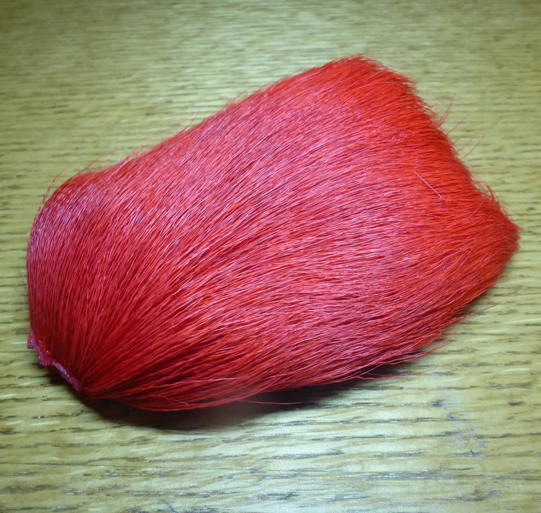 Spinning Deer Belly Hair Dyed Red AVAILABLE AT TROUTLORE FLY TYING STORE AUSTRALIA