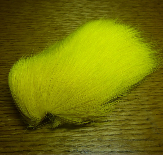 Spinning Deer Belly Hair Dyed Yellow AVAILABLE AT TROUTLORE FLY TYING STORE AUSTRALIA