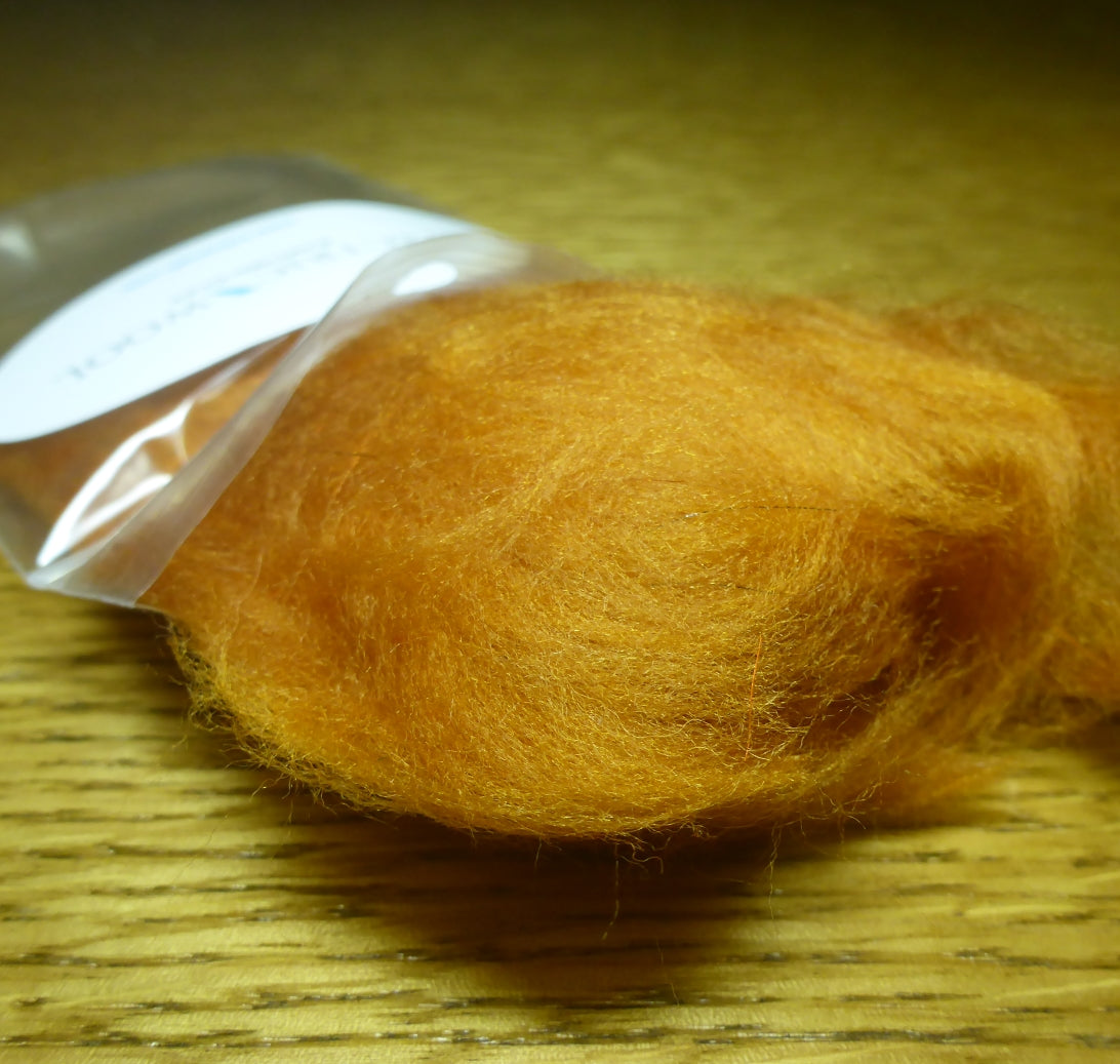 Lv2Nymph Electric Wool Dubbing - Earthen Clay AVAILABLE AT TROUTLORE FLY TYING STORE AUSTRALIA