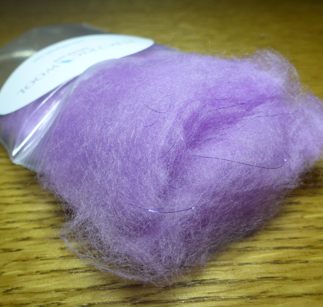 Lv2Nymph Electric Wool Dubbing - Grape Ape AVAILABLE AT TROUTLORE FLY TYING STORE AUSTRALIA