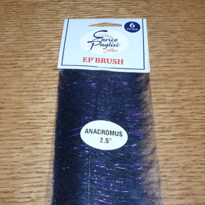 Enrico Puglisi EP Anadromus Brush 2.5″ - Black AVAILABLE AT TROUTLORE FLY TYING STORE AUSTRALIA