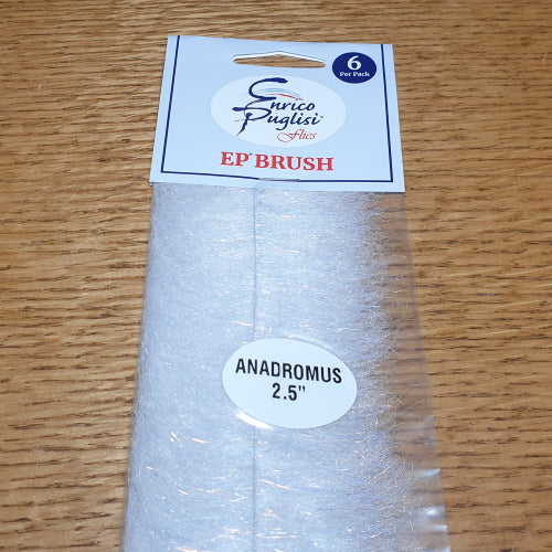 Enrico Puglisi EP Anadromus Brush 2.5″ - White AVAILABLE AT TROUTLORE FLY TYING STORE AUSTRALIA