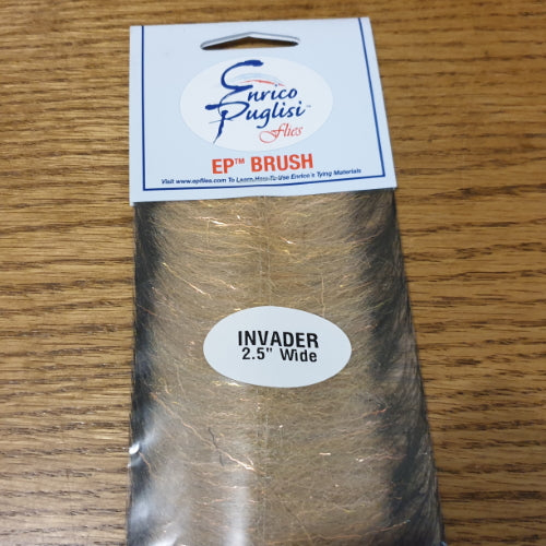 Enrico Puglisi EP Invader Brush 2.5″ - Sand Tan AVAILABLE AT TROUTLORE FLY TYING STORE AUSTRALIA