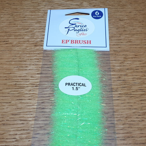 Enrico Puglisi EP Practical Brush 1.5″ - CHartreuse AVAILABLE AT TROUTLORE FLY TYING STORE AUSTRALIA