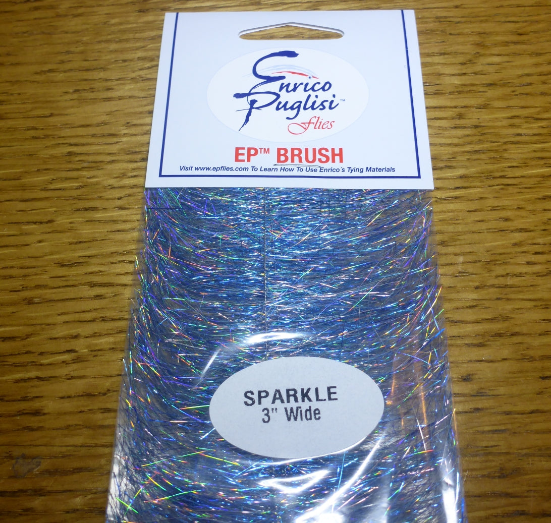 Enrico Puglisi EP Sparkle Brush Holographic Blue AVAILABLE AT TROUTLORE FLY TYING STORE AUSTRALIA