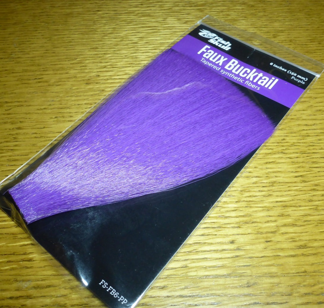 Fish-Skull Faux Bucktail Purple