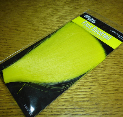 Fish-Skull Faux Bucktail Yellow