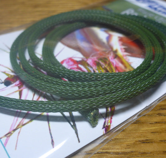 Flymen Fish Skull Chocklett’s Body Tubing – Olive AVAILABLE AT TROUTLORE FLY TYING STORE AUSTRALIA