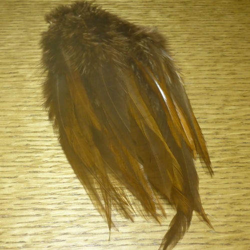 Fish Hunter Select Saddle Hackle 5-7 Inch – Brown AVAILABLE AT TROUTLORE FLY TYING STORE AUSTRALIA