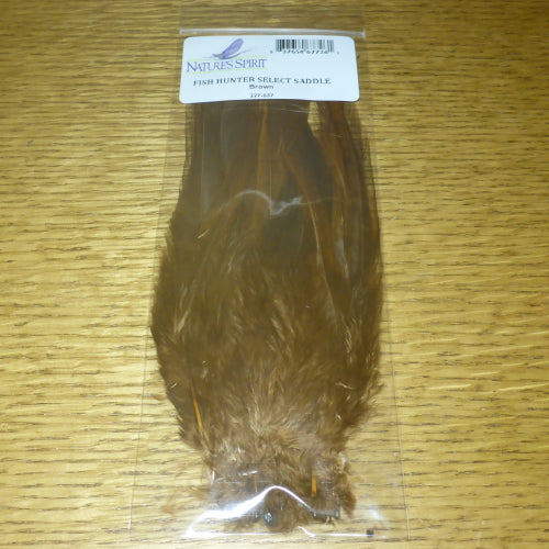 Fish Hunter Select Saddle Hackle 5-7 Inch – Brown