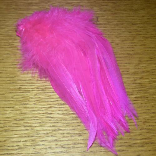 Fish Hunter Select Saddle Hackle 5-7 Inch – Hot Pink  AVAILABLE AT TROUTLORE FLY TYING STORE AUSTRALIA