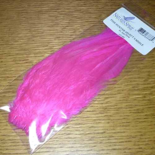 Fish Hunter Select Saddle Hackle 5-7 Inch – Hot Pink