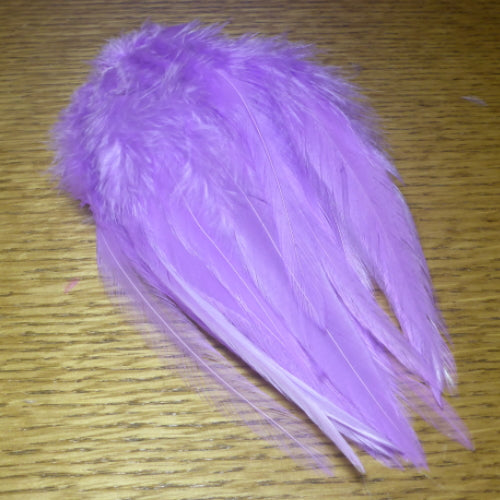 Fish Hunter Select Saddle Hackle 5-7 Inch – Lilac AVAILABLE AT TROUTLORE FLY TYING STORE AUSTRALIA