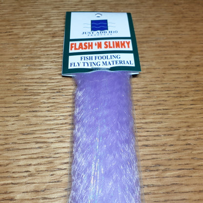 H2O Flash N Slinky – Light Purple AVAILABLE AT TROUTLORE FLY TYING STORE AUSTRALIA