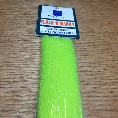 H2O Flash N Slinky – Electric Yellow AVAILABLE AT TROUTLORE FLY TYING STORE AUSTRALIA