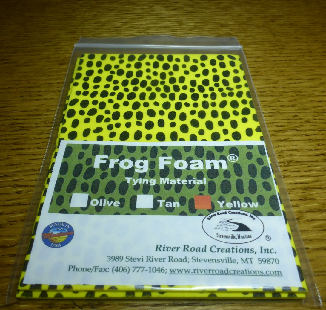 River Road Creations Frog Foam 2mm – Yellow