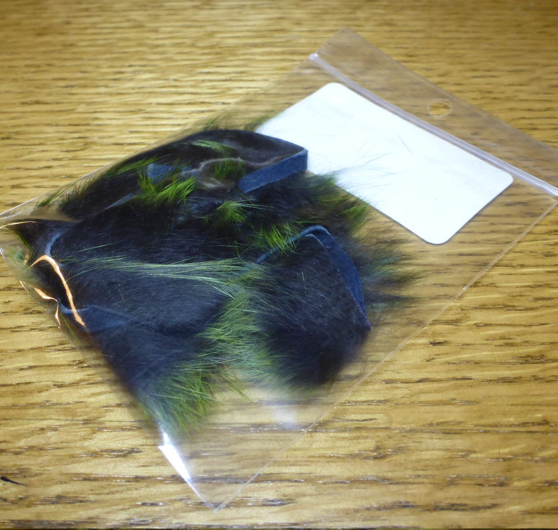 Hareline Crosscut Frostip Rabbit Strips
Black & Olive AVAILABLE AT TROUTLORE FLY TYING STORE AUSTRALIA