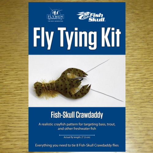 Flymen Fishing Co Fly Tying Kit – Fish-Skull Crawdaddy AVAILABLE AT TROUTLORE FLY TYING STORE AUSTRALIA